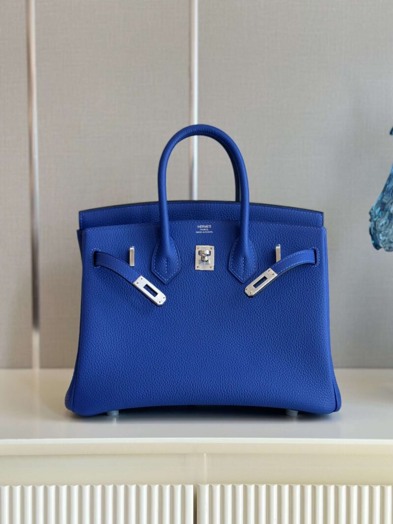 Hermes Birkin 30 Bleu Zelliege Epsom Palladium Hardware