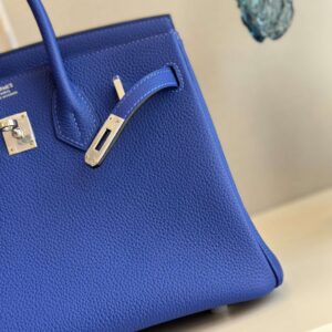 Hermes Birkin 30 Bleu Zelliege Epsom Palladium Hardware