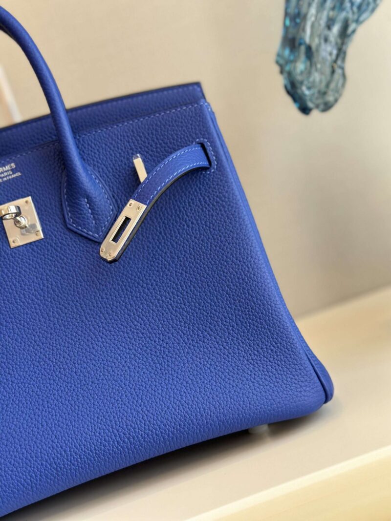 Hermes Birkin 30 Bleu Zelliege Epsom Palladium Hardware