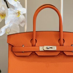 HERMES BIRKIN 30 ORANGE PALLADIUM HARDWARE