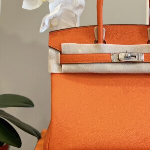 HERMES BIRKIN 30 ORANGE PALLADIUM HARDWARE