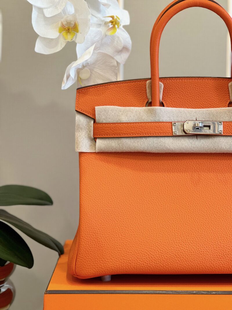 HERMES BIRKIN 30 ORANGE PALLADIUM HARDWARE