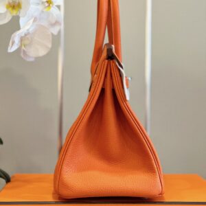 HERMES BIRKIN 30 ORANGE PALLADIUM HARDWARE