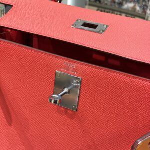 Hermes Kelly 28 Pink Rose Epsom Leather Palladium Hardware
