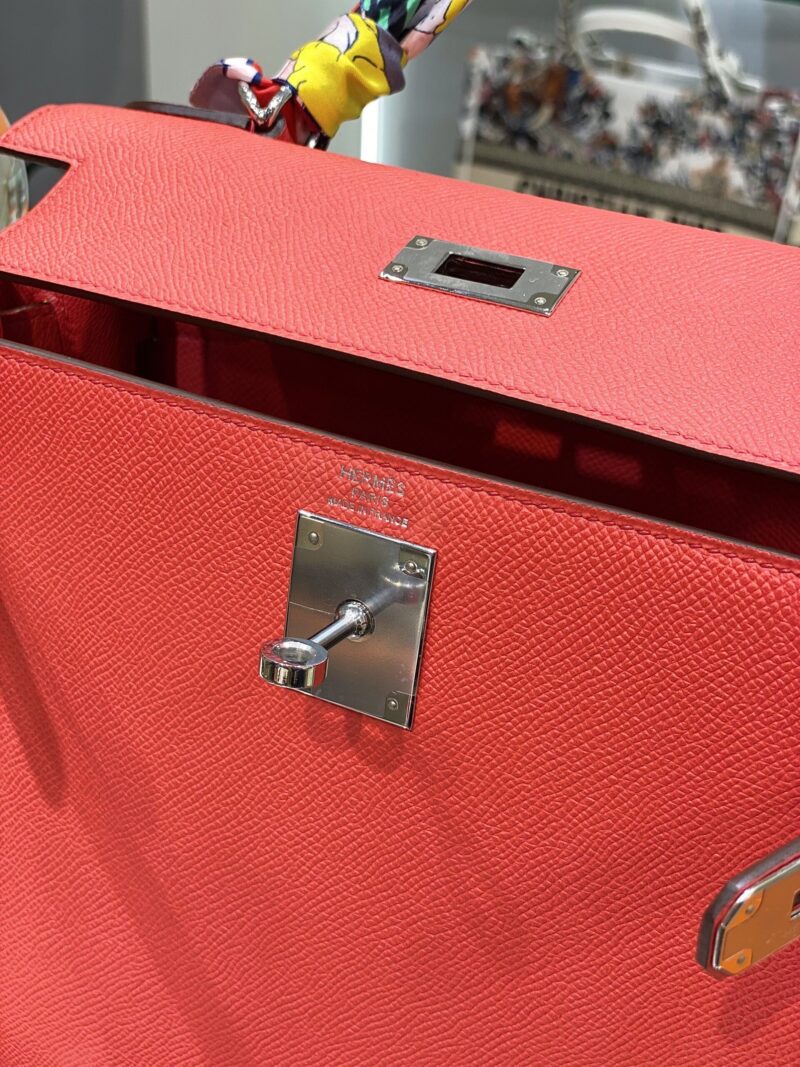 Hermes Kelly 28 Pink Rose Epsom Leather Palladium Hardware