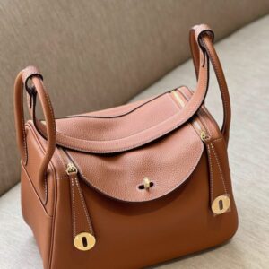 Hermes Lindy 26 Brown Gold Hardware