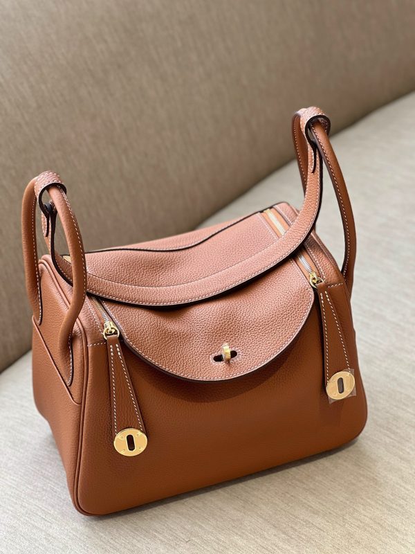 Hermes Lindy 26 Brown Gold Hardware
