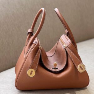 Hermes Lindy 26 Brown Gold Hardware