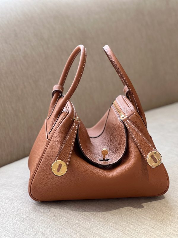 Hermes Lindy 26 Brown Gold Hardware
