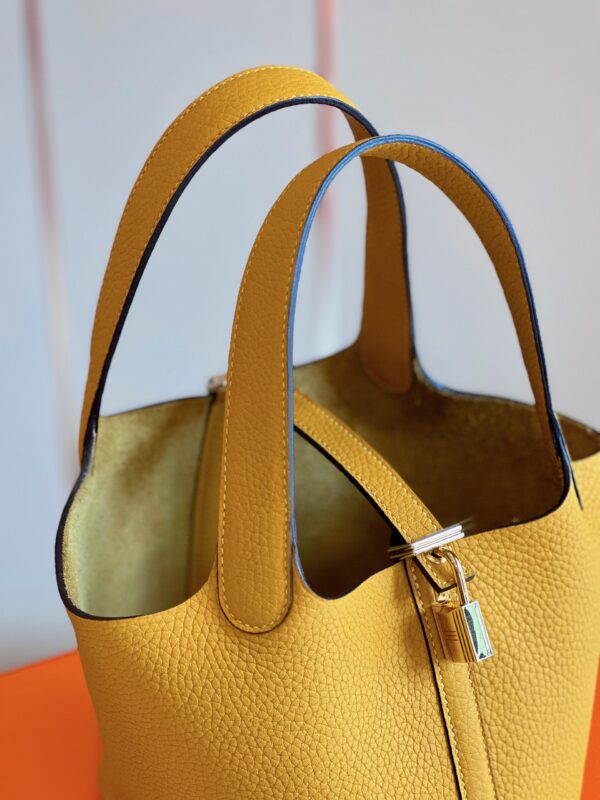 Hermes Picotin 18 Yellow Togo leather Gold Hardware