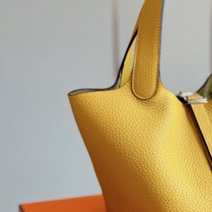 Hermes Picotin 18 Yellow Togo leather Gold Hardware