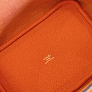 Hermes Picotin 18 Orange Togo Leather Gold Hardware