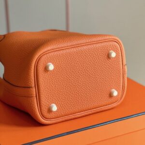 Hermes Picotin 18 Orange Togo Leather Gold Hardware