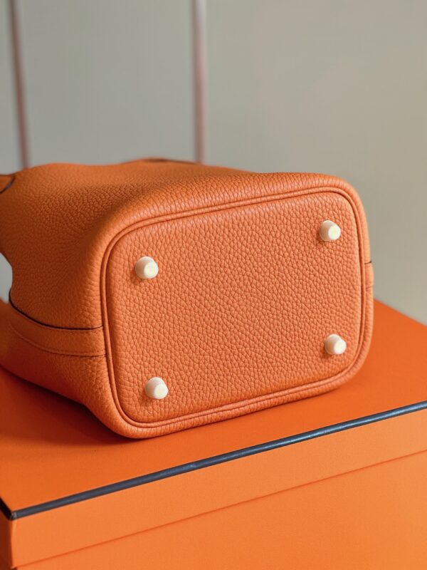 Hermes Picotin 18 Orange Togo Leather Gold Hardware