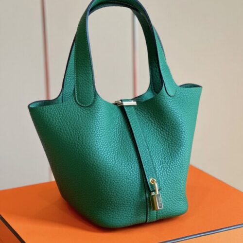 Tui-Xach-Hermes-Picotin-18-Togo-Khau-Tay-Rep-11-Nu-Mau-Xanh-La-18cm-1-600x800-1 Hermes Picotin 18 Togo Green Replica 11 Handbags Lock Silver 18cm