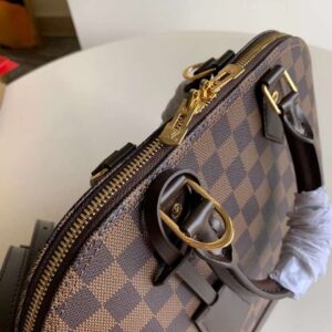 Tui-Xach-Louis-Vuitton-Damier-Ebene-Alma-PM-Sieu-Cap-Nu-Mau-Nau-32mm-4 Louis Vuitton Damier Ebene Alma PM Caro Pattern Handbags 32mm