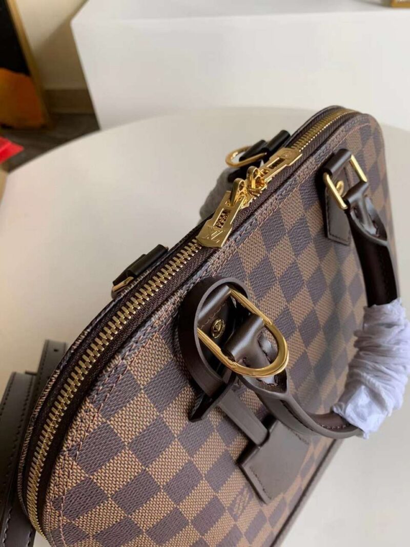 Tui-Xach-Louis-Vuitton-Damier-Ebene-Alma-PM-Sieu-Cap-Nu-Mau-Nau-32mm-4 Louis Vuitton Damier Ebene Alma PM Caro Pattern Handbags 32mm