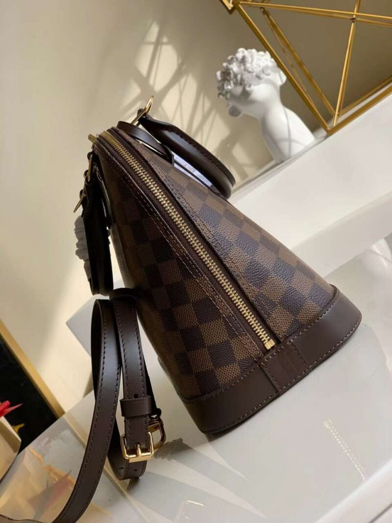 Tui-Xach-Louis-Vuitton-Damier-Ebene-Alma-PM-Sieu-Cap-Nu-Mau-Nau-32mm-7 Louis Vuitton Damier Ebene Alma PM Caro Pattern Handbags 32mm