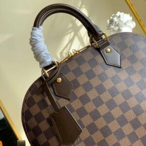 Tui-Xach-Louis-Vuitton-Damier-Ebene-Alma-PM-Sieu-Cap-Nu-Mau-Nau-32mm-9 Louis Vuitton Damier Ebene Alma PM Caro Pattern Handbags 32mm