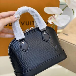 Louis Vuitton LV Alma Handbags Woman’s Black 18cm