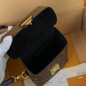 Louis Vuitton LV Camera Box Monogram Like Auth Handbags 12.5×17.6x6cm