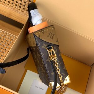 Louis Vuitton LV Camera Box Monogram Like Auth Handbags 12.5×17.6x6cm