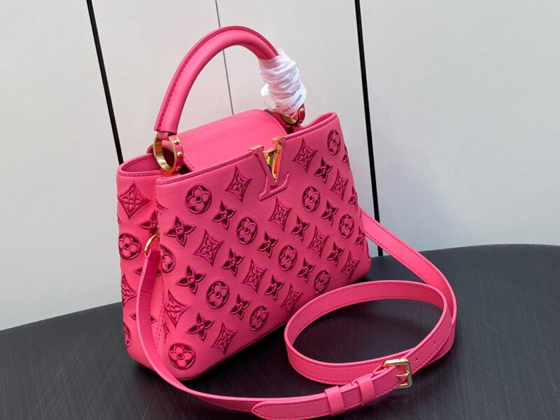 Louis Vuitton LV Capucines BB Handbags Pink 27x18x9cm