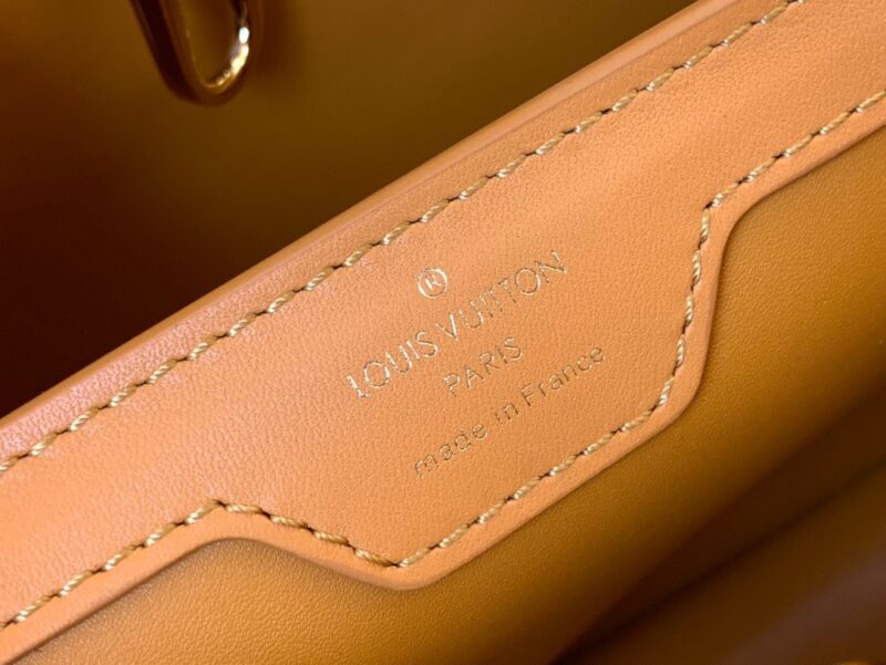 Louis Vuitton LV Capucines BB Brown Raised Pattern Handbags 27x18x9cm