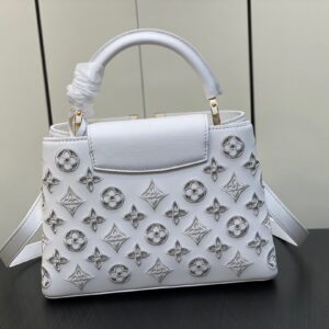 Louis Vuitton LV Capucines BB White Handbags 27x18x9cm