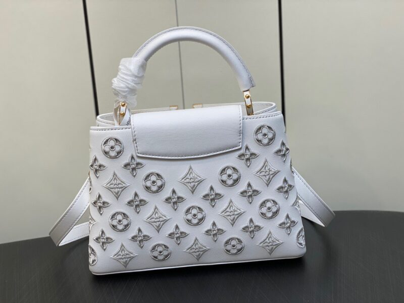 Louis Vuitton LV Capucines BB White Handbags 27x18x9cm