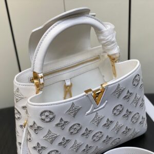 Louis Vuitton LV Capucines BB White Handbags 27x18x9cm