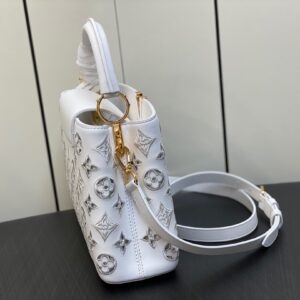 Louis Vuitton LV Capucines BB White Handbags 27x18x9cm