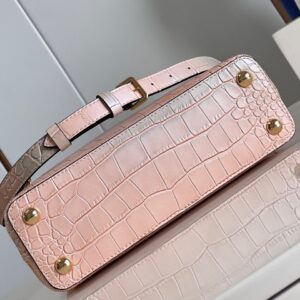 Louis Vuitton LV Capucines BB Like Auth Crocodile Leather Pink Handbags 27cm