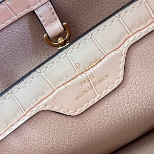 Louis Vuitton LV Capucines BB Like Auth Crocodile Leather Pink Handbags 27cm