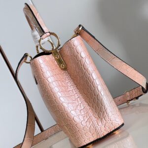 Louis Vuitton LV Capucines BB Like Auth Crocodile Leather Pink Handbags 27cm