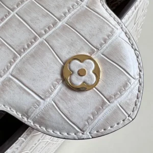 Louis Vuitton LV Capucines Crocodile Leather Handbag with Gold Buckle 31cm