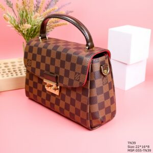 Louis Vuitton LV Croisette Replica Handbags Caro Pattern 22x16x8cm