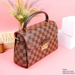 Louis Vuitton LV Croisette Replica Handbags Caro Pattern 22x16x8cm