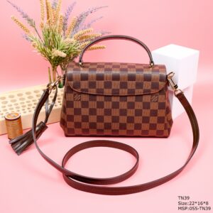 Louis Vuitton LV Croisette Replica Handbags Caro Pattern 22x16x8cm