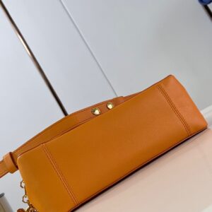 Louis Vuitton LV Dauphine Soft Orange Like Auth Handbags 18x12x8cm