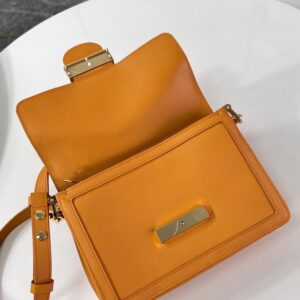 Louis Vuitton LV Dauphine Soft Orange Like Auth Handbags 18x12x8cm