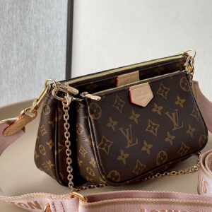Louis Vuitton LV Multi Pochette Handle Monogram Handbags 24x16x6cm