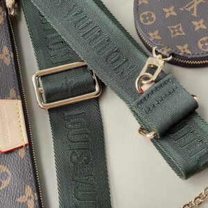 Louis Vuitton LV Multi Pochette Handle Fabric Green Handbags Monogram 24x16x6cm
