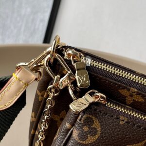 Louis Vuitton LV Multi Pochette Handle Fabric Green Handbags Monogram 24x16x6cm