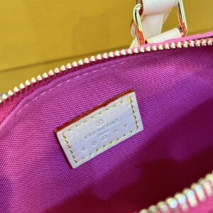 Louis Vuitton LV Nano Speedy Pink Shiny Leather Handbags 16x10x7,5cm