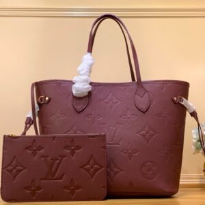 Louis Vuitton LV Never Full Plum Red Handbags 32x29x17cm