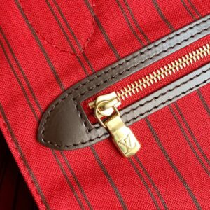 Louis Vuitton LV Neverfull Checkered Pattern Handbags 32x29x17cm