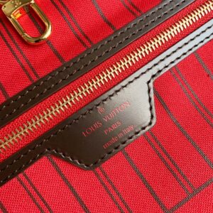 Louis Vuitton LV Neverfull Checkered Pattern Handbags 32x29x17cm