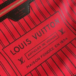 Louis Vuitton LV Neverfull Checkered Pattern Handbags 32x29x17cm