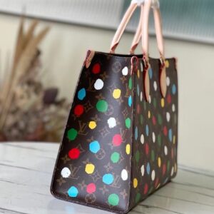 Louis Vuitton LV Onthego Polka Dot Pattern Handbags 35x28cm